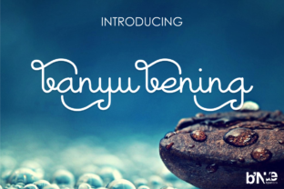 Banyu Bening: A Playful Display Font for Editorial Design