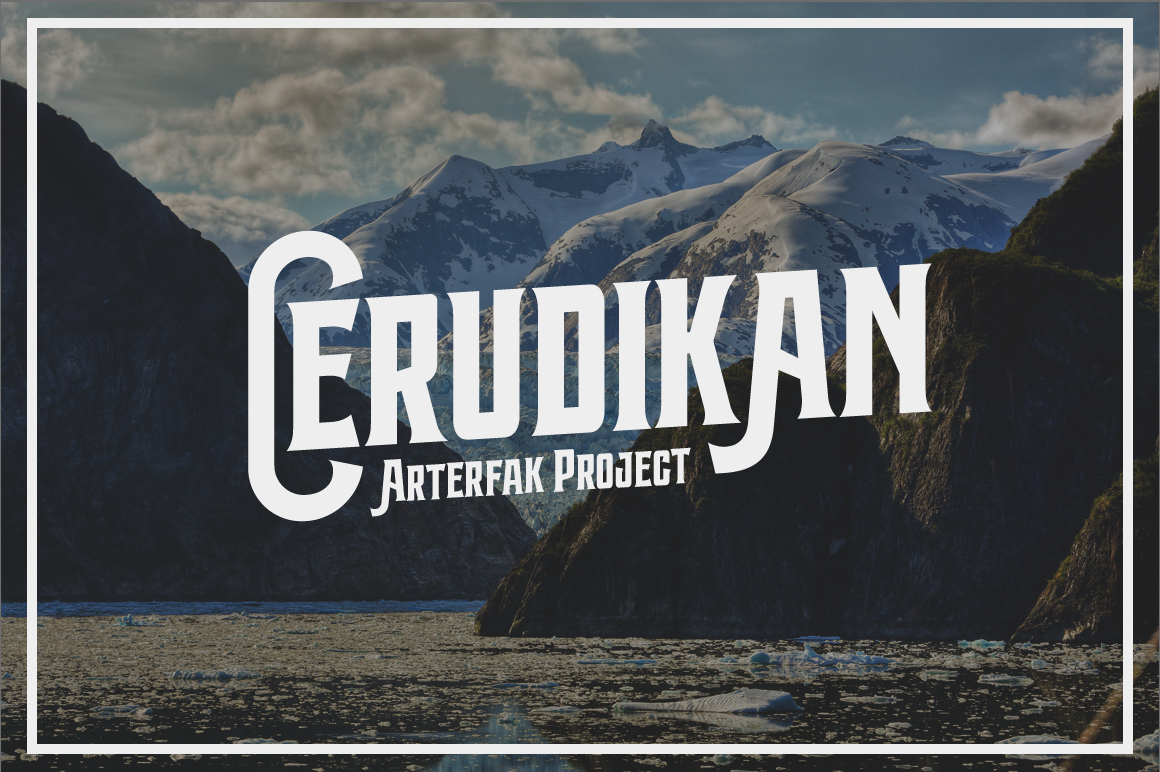 Cerudikan: A Bold Display Font for Digital Branding