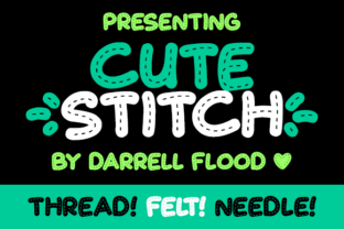 Cute Stitch Font for Business Branding
