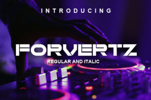 Forvertz: A Bold Display Font for Editorial Design