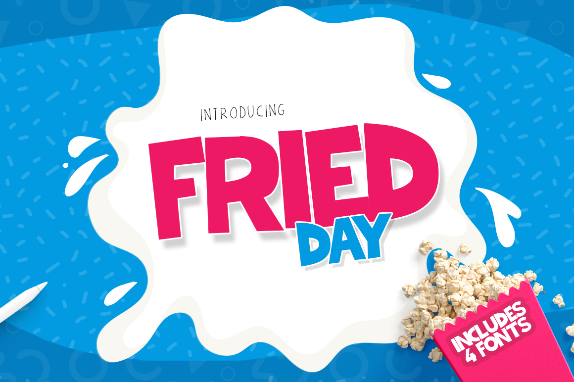 Fried Day Family: A Display Font for Web Design and Branding