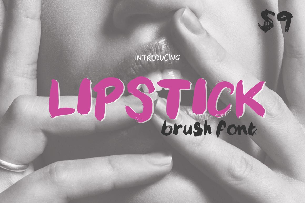 Lipstick Brush: A Bold Font for Digital Design